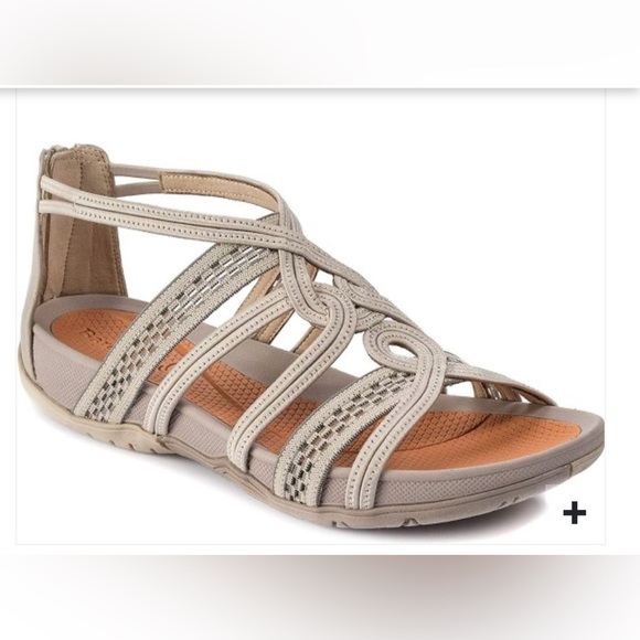 BareTrap Solaura Elegant Beige Strappy Sandals, size 6 - Picture 1 of 7